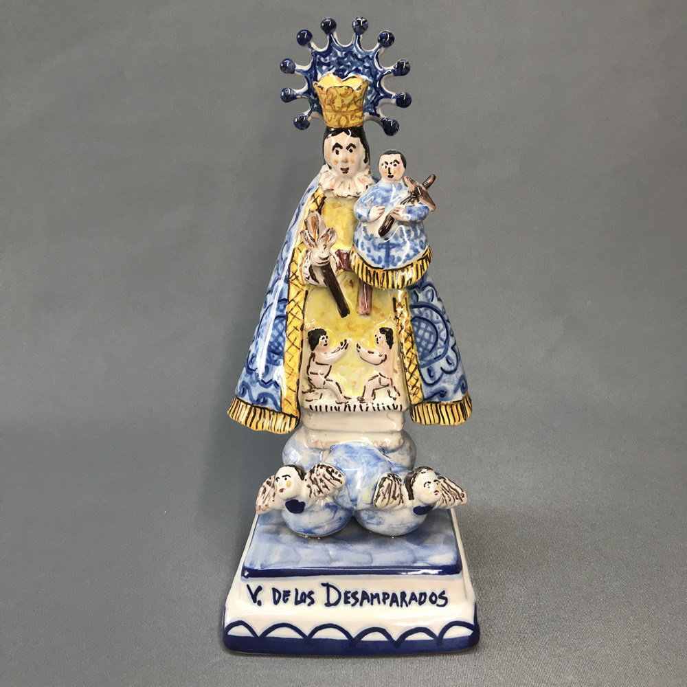 Virgen de los Desamparados manto azul