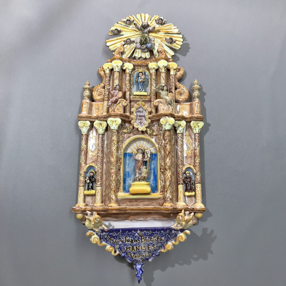 Recreación benditera retablo Iglesia de San Juan Bta. de Manises